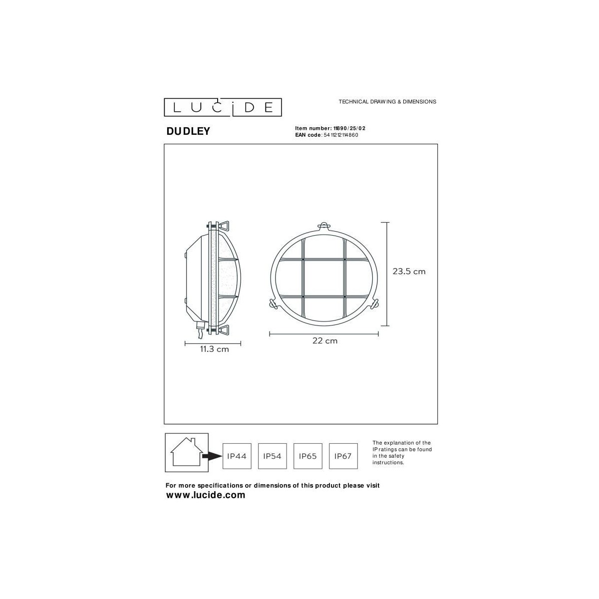 Lucide DUDLEY 11890/25/02