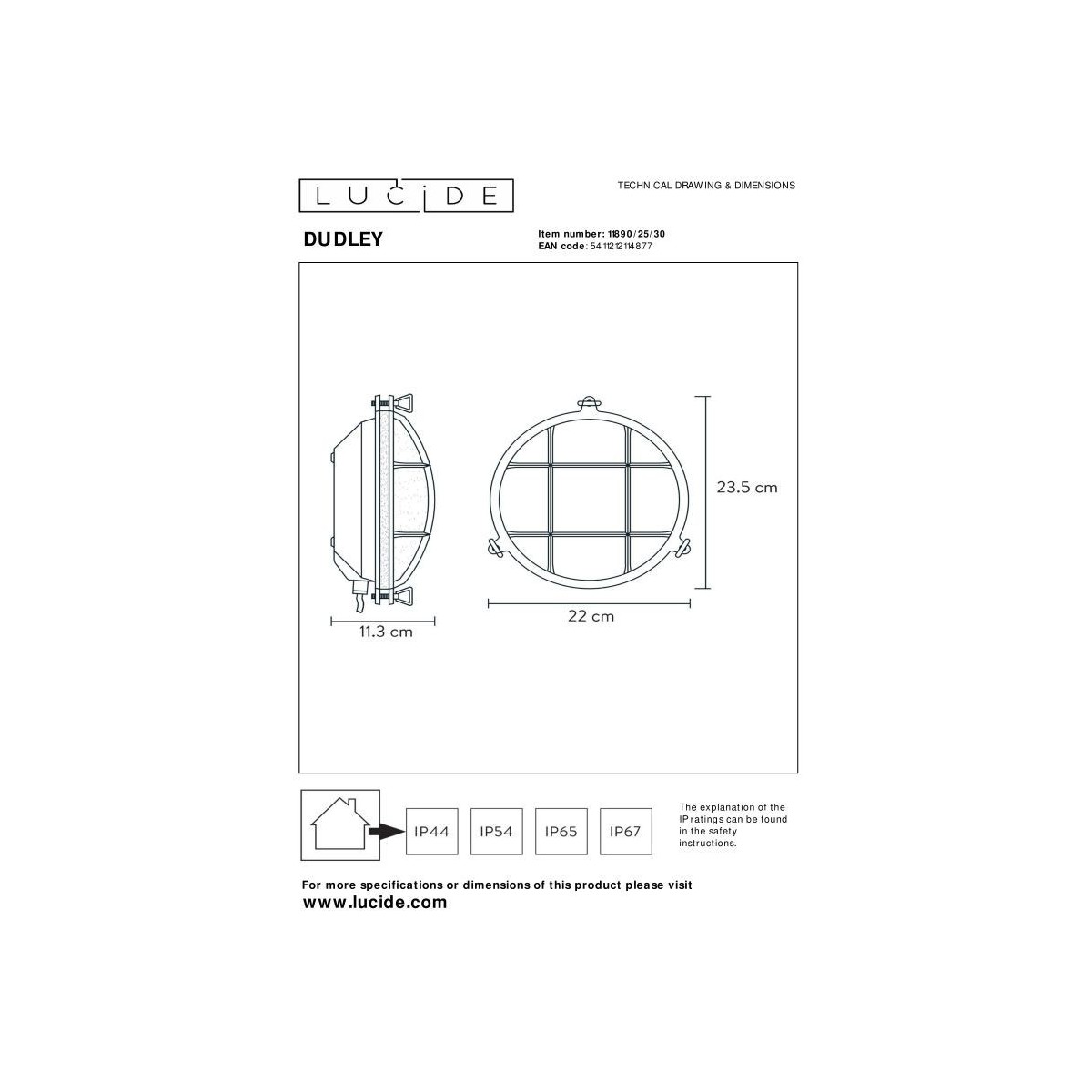 Lucide DUDLEY 11890/25/30