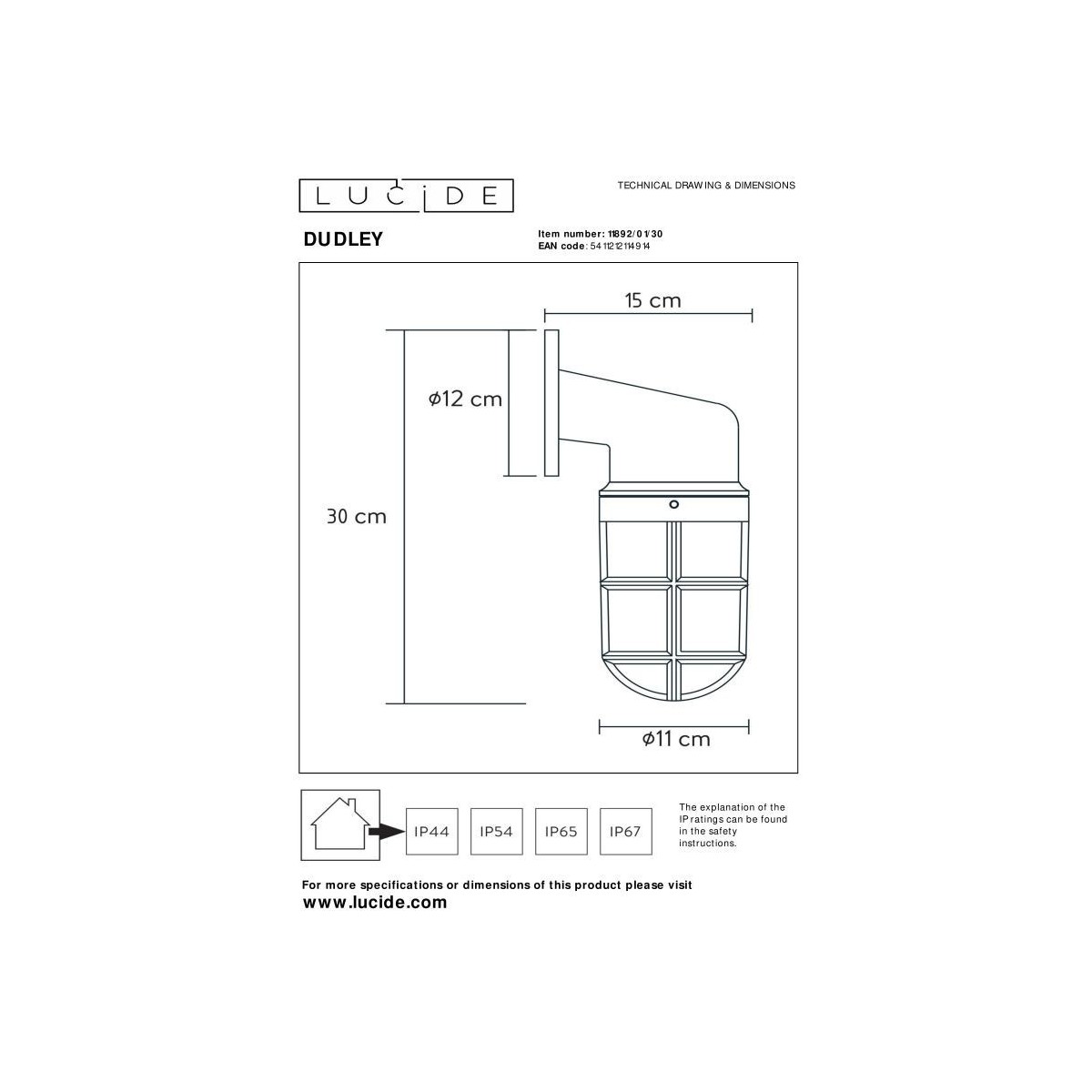 Lucide DUDLEY 11892/01/30