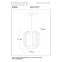Lucide 13435/01/31 GOSSE - Lampa wisząca - 19.5 cm - 1xE27 - Biała