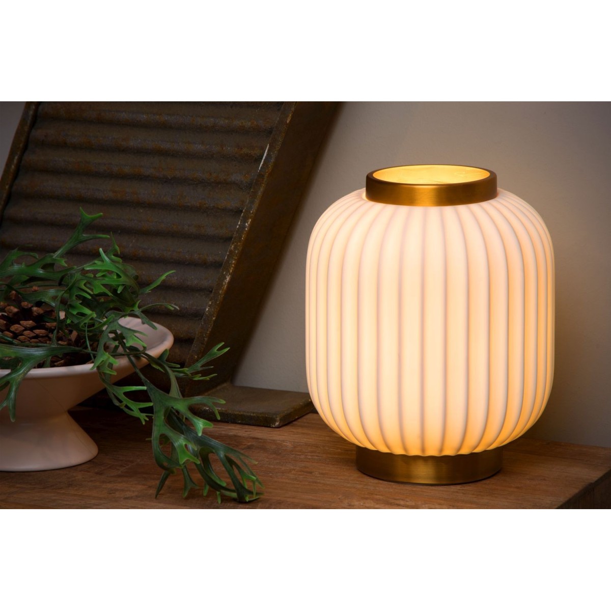 Lucide 13535/24/31 GOSSE - Lampa stołowa - 19.5 cm - 1xE14 - Biała