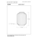 Lucide 13535/34/31 GOSSE - Lampa stołowa - 19.7 cm - 1xE14 - Biała