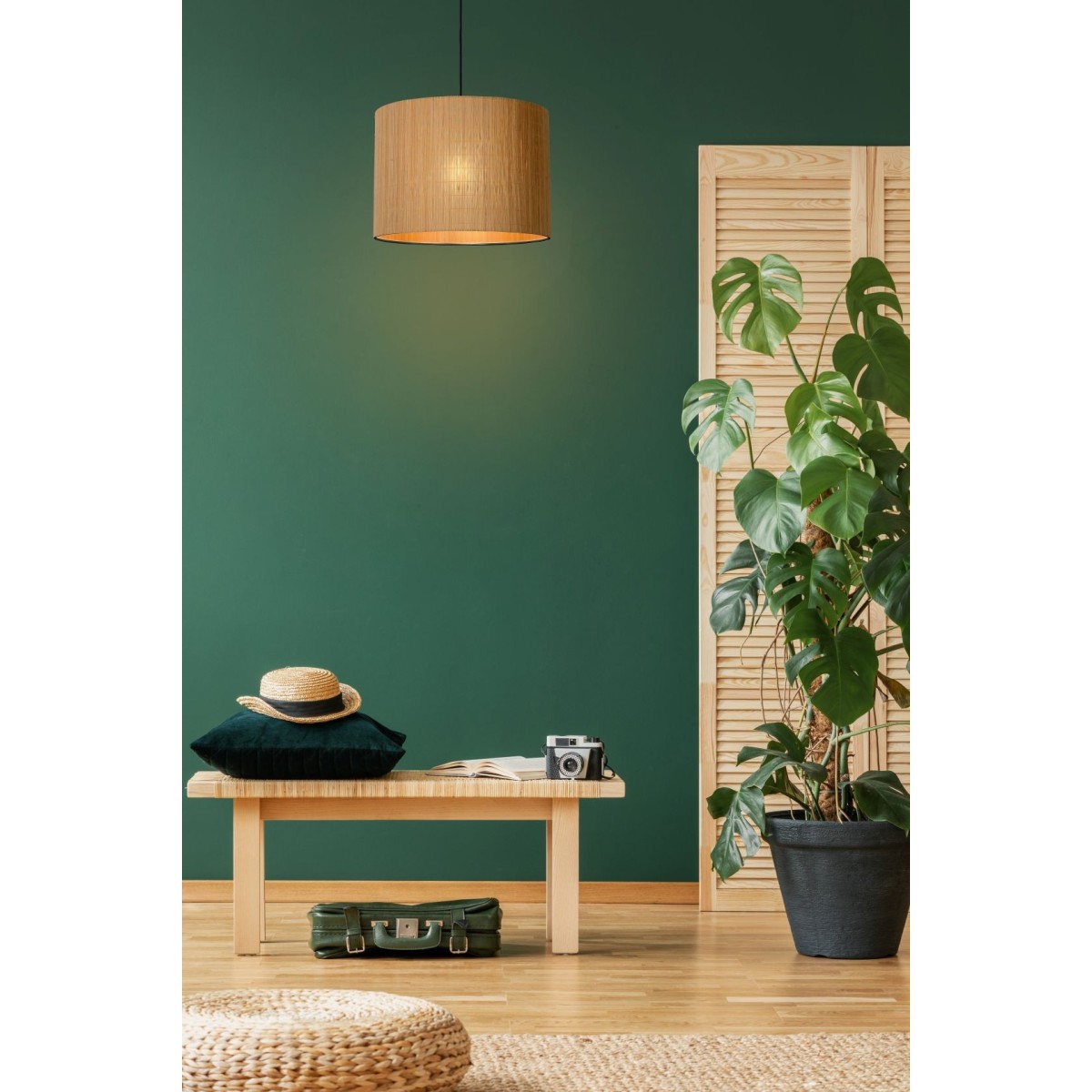 Lucide 03429/42/30 MAGIUS - Lampa wisząca - 42 cm - 1xE27 - Naturalny