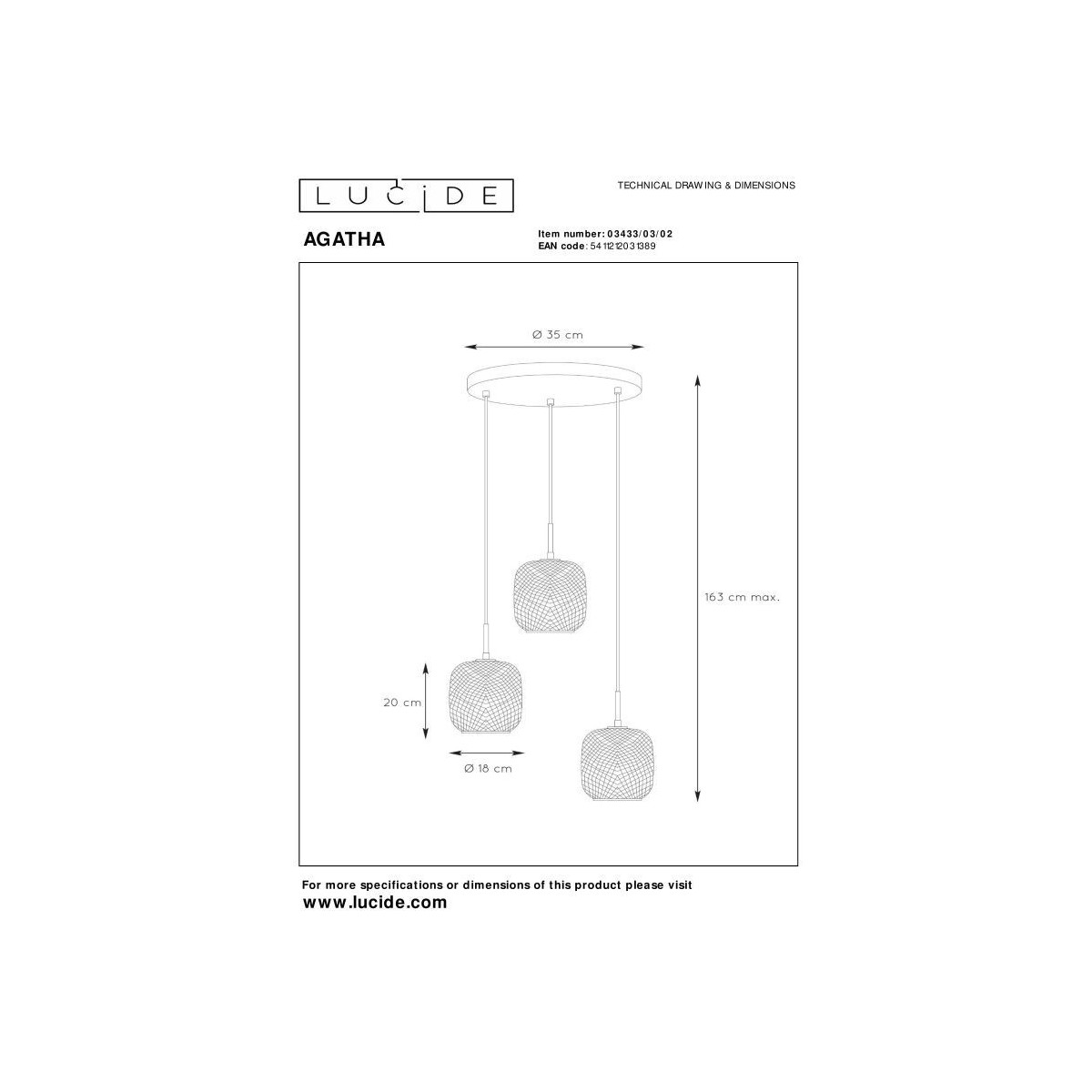 Lucide AGATHA 03433/03/02