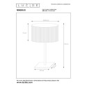 Lucide 03529/81/30 MAGIUS - Lampa stołowa - 28 cm - 1xE27 - Naturalna