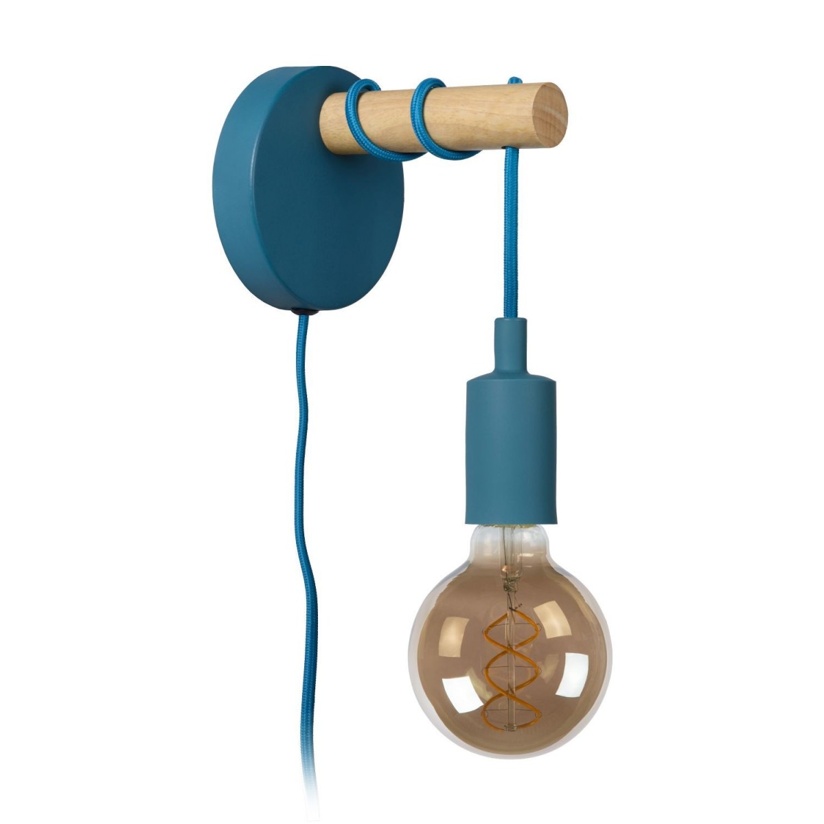 Lucide 08227/01/35 POLA - Kinkiet dziecięcy - 1xE27 - niebieski