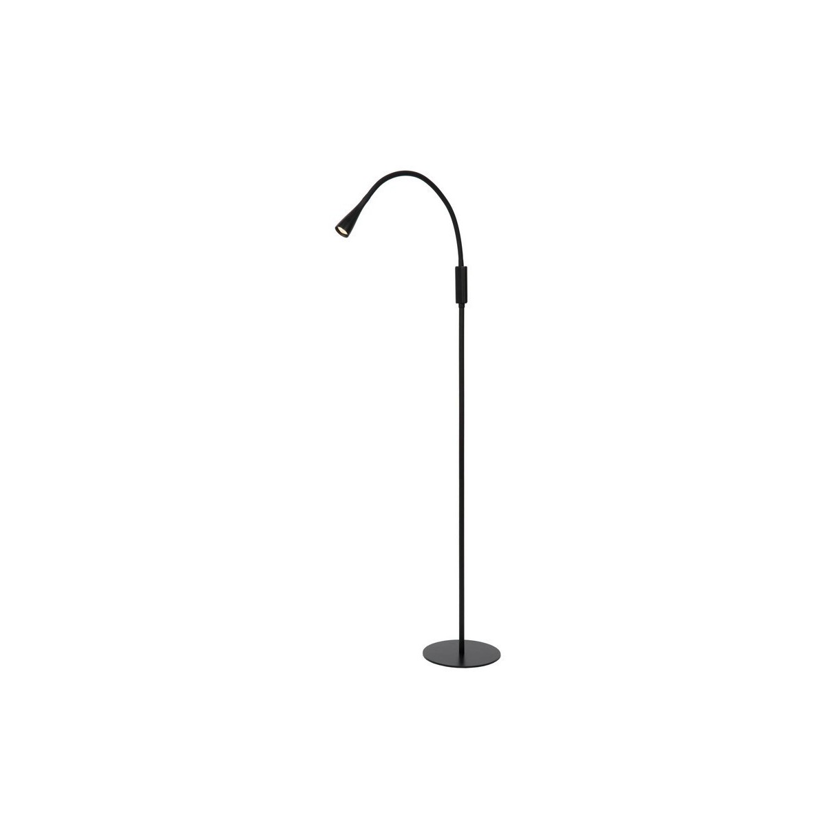Lucide 18756/03/30 ZOZY - Lampa podłogowa do czytania - LED 3 StepDim - 1x4W 3000K - Czarna