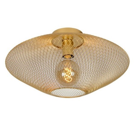 Lucide 21123/45/02 MESH - Lampa sufitowa wpuszczana - 45 cm - 1xE27 - Matowe złoto - Mosiądz