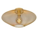 Lucide 21123/45/02 MESH - Lampa sufitowa wpuszczana - 45 cm - 1xE27 - Matowe złoto - Mosiądz