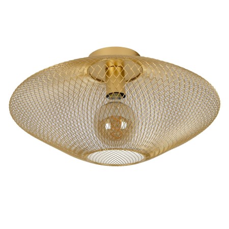 Lucide 21123/45/02 MESH - Lampa sufitowa wpuszczana - 45 cm - 1xE27 - Matowe złoto - Mosiądz