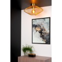 Lucide 21123/45/02 MESH - Lampa sufitowa wpuszczana - 45 cm - 1xE27 - Matowe złoto - Mosiądz