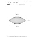 Lucide 21123/45/02 MESH - Lampa sufitowa wpuszczana - 45 cm - 1xE27 - Matowe złoto - Mosiądz