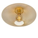 Lucide 21123/45/02 MESH - Lampa sufitowa wpuszczana - 45 cm - 1xE27 - Matowe złoto - Mosiądz