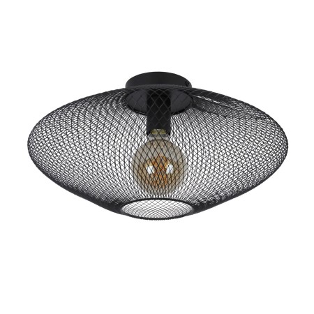 Lucide 21123/45/30 MESH - Lampa sufitowa wpuszczana - 45 cm - 1xE27 - Czarny