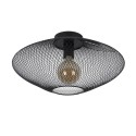 Lucide 21123/45/30 MESH - Lampa sufitowa wpuszczana - 45 cm - 1xE27 - Czarny
