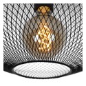 Lucide 21123/45/30 MESH - Lampa sufitowa wpuszczana - 45 cm - 1xE27 - Czarny