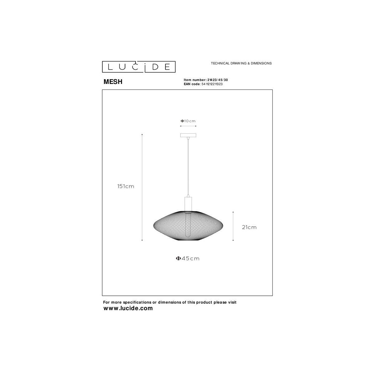 Lucide MESH 21423/45/30