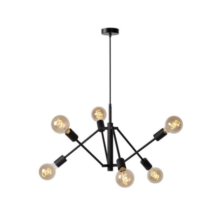 Lucide 21424/06/30 LESTER - Lampa wisząca - 6xE27 - Czarna