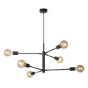 Lucide 21424/06/30 LESTER - Lampa wisząca - 6xE27 - Czarna