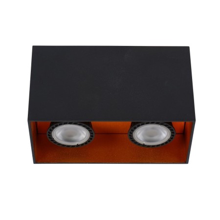 Lucide 22966/02/30 BIDO - Reflektor sufitowy - 2xGU10 - Czarny