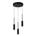 Lucide 24401/21/30 TUBULE - Lampa wisząca - 26 cm - LED - 3x7W 2700K - Czarny