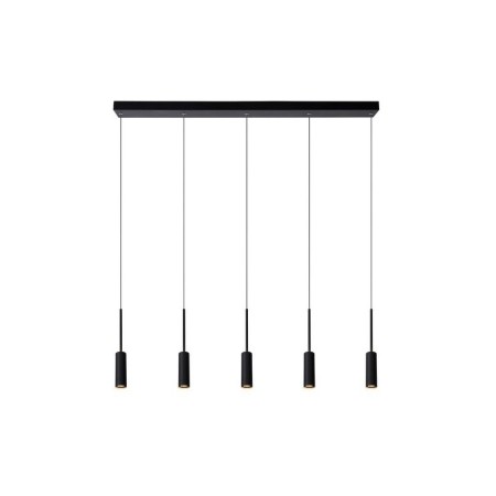 Lucide 24401/35/30 TUBULE - Lampa wisząca - LED - 5x7W 2700K - Czarna