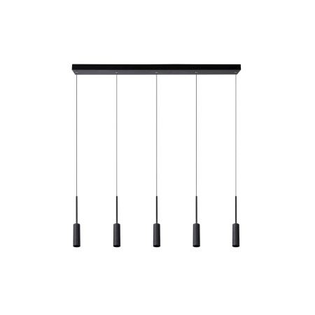 Lucide 24401/35/30 TUBULE - Lampa wisząca - LED - 5x7W 2700K - Czarna