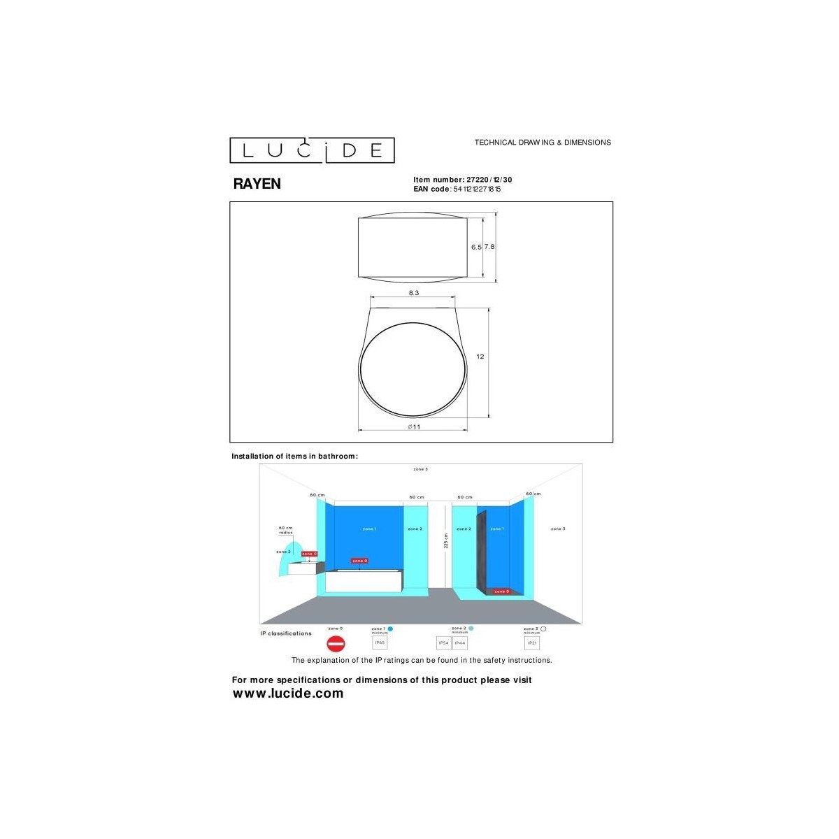 Lucide RAYEN 27220/12/30
