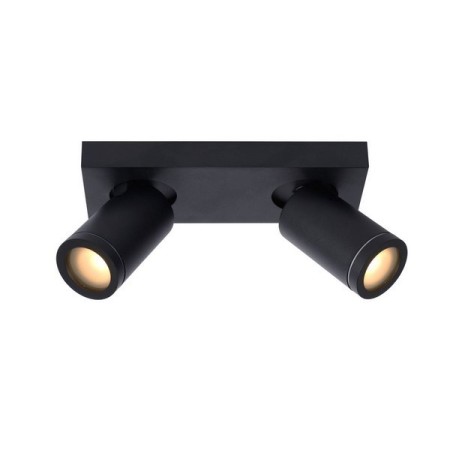 Lucide 09930/10/30 TAYLOR - Reflektor sufitowy łazienkowy - LED Ściemnialny do ciepłego - GU10 - 2x5W 2200K-3000K - IP44 - Cz…