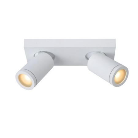 Lucide 09930/10/31 TAYLOR - Reflektor sufitowy do łazienki - LED Ściemnialny do ciepłego - GU10 - 2x5W 2200K-3000K - IP44 - B…