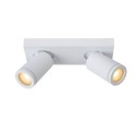 Lucide 09930/10/31 TAYLOR - Reflektor sufitowy do łazienki - LED Ściemnialny do ciepłego - GU10 - 2x5W 2200K-3000K - IP44 - B…