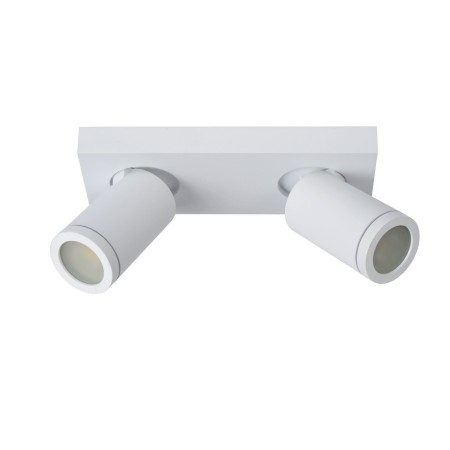 Lucide 09930/10/31 TAYLOR - Reflektor sufitowy do łazienki - LED Ściemnialny do ciepłego - GU10 - 2x5W 2200K-3000K - IP44 - B…