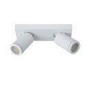Lucide 09930/10/31 TAYLOR - Reflektor sufitowy do łazienki - LED Ściemnialny do ciepłego - GU10 - 2x5W 2200K-3000K - IP44 - B…