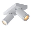Lucide 09930/10/31 TAYLOR - Reflektor sufitowy do łazienki - LED Ściemnialny do ciepłego - GU10 - 2x5W 2200K-3000K - IP44 - B…