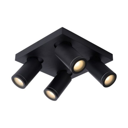 Lucide 09930/20/30 TAYLOR - Reflektor sufitowy łazienkowy - LED Ściemnialny do ciepłego - GU10 - 4x5W 2200K-3000K - IP44 - Cz…