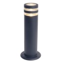FOCUS Bollard ogrodowy Nowoczesny Lampa Dół RETROFIT Ciemnoszary