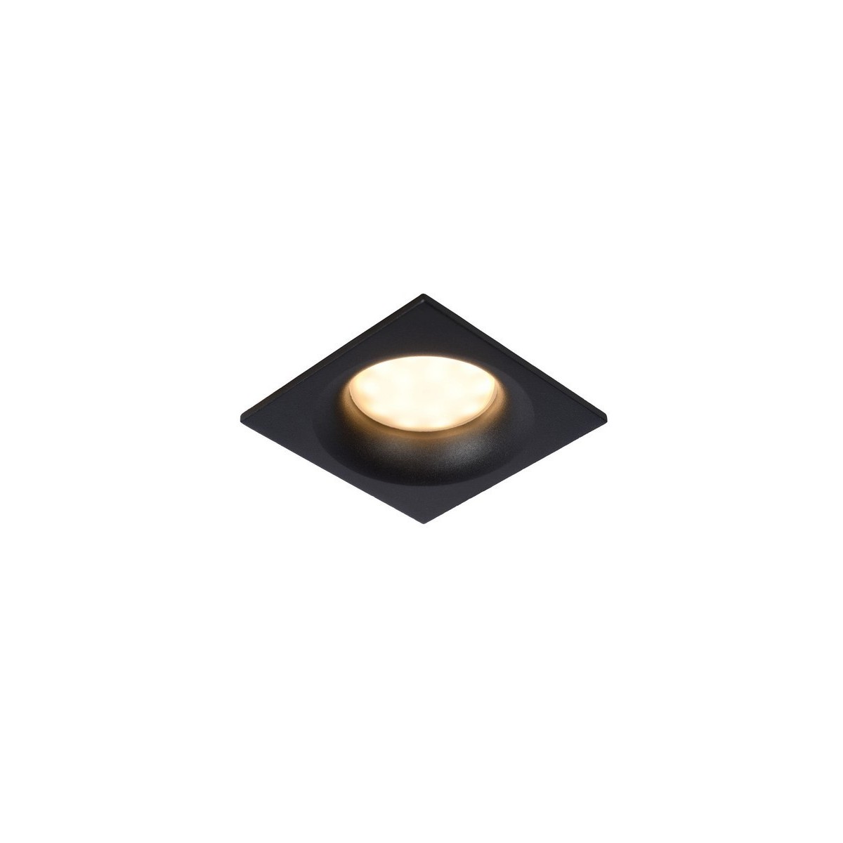 Lucide 09924/01/30 ZIVA - Reflektor wpuszczany łazienkowy - 1xGU10 - IP44 - Czarny