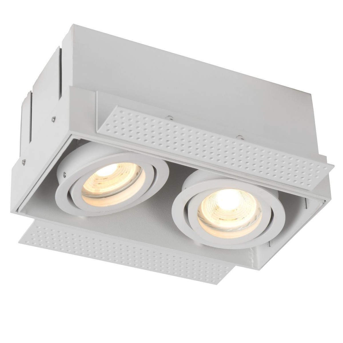 Lucide 09925/02/31 TRIMLESS - Oprawa wpuszczana - 2xGU10 - Biała