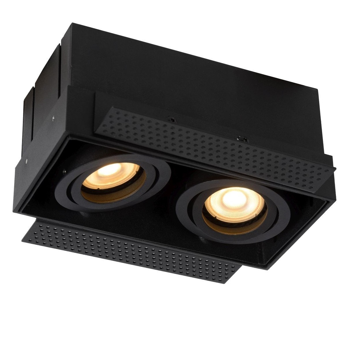 Lucide 09925/02/30 TRIMLESS - Oprawa wpuszczana - 2xGU10 - Czarny