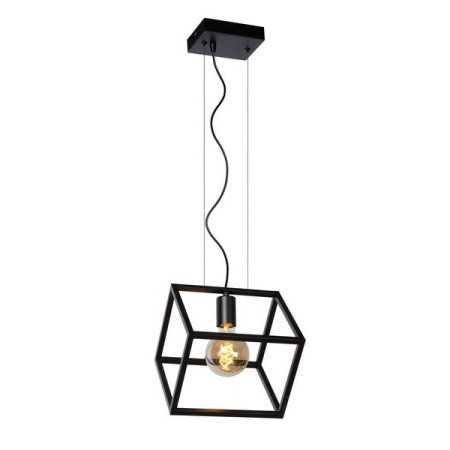 Lucide 00425/01/30 FABIAN - Lampa wisząca - 1xE27 - Czarna