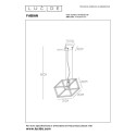 Lucide 00425/01/30 FABIAN - Lampa wisząca - 1xE27 - Czarna