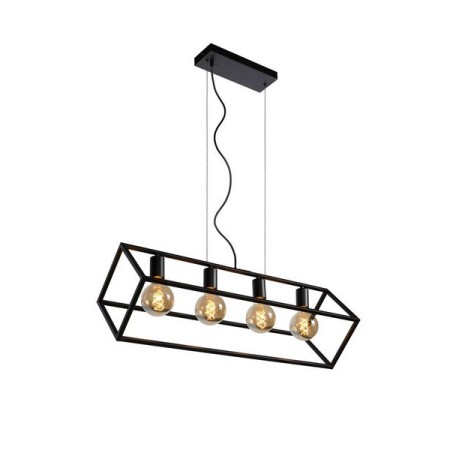 Lucide 00425/04/30 FABIAN - Lampa wisząca - 4xE27 - Czarna