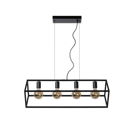 Lucide 00425/04/30 FABIAN - Lampa wisząca - 4xE27 - Czarna
