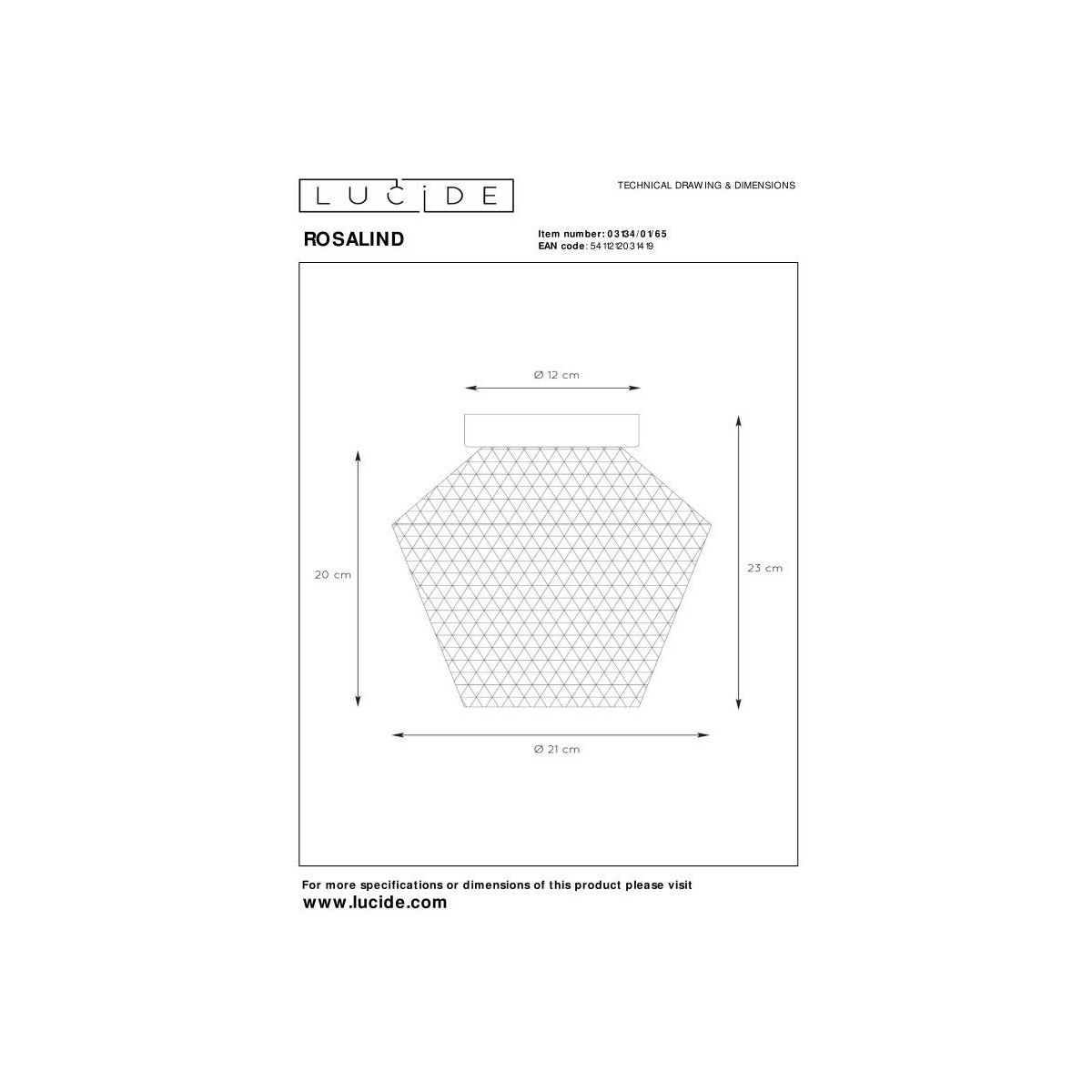 Lucide ROSALIND 03134/01/65