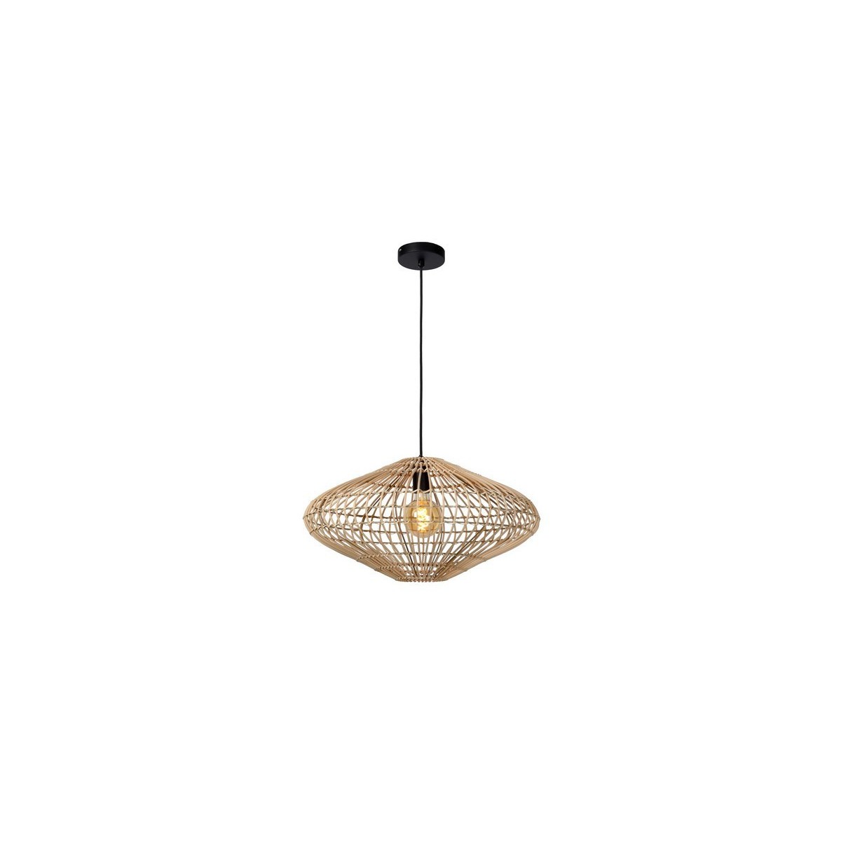 Lucide 03435/56/72 MAGALI - Lampa wisząca - 56 cm - 1xE27 - Naturalna