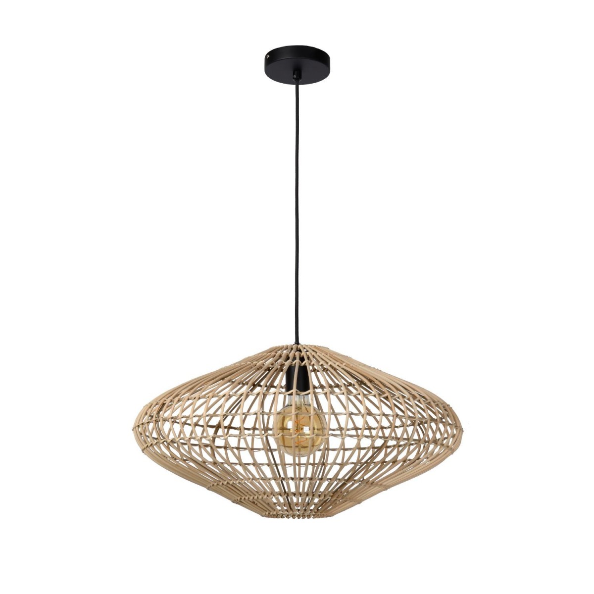 Lucide 03435/56/72 MAGALI - Lampa wisząca - 56 cm - 1xE27 - Naturalna