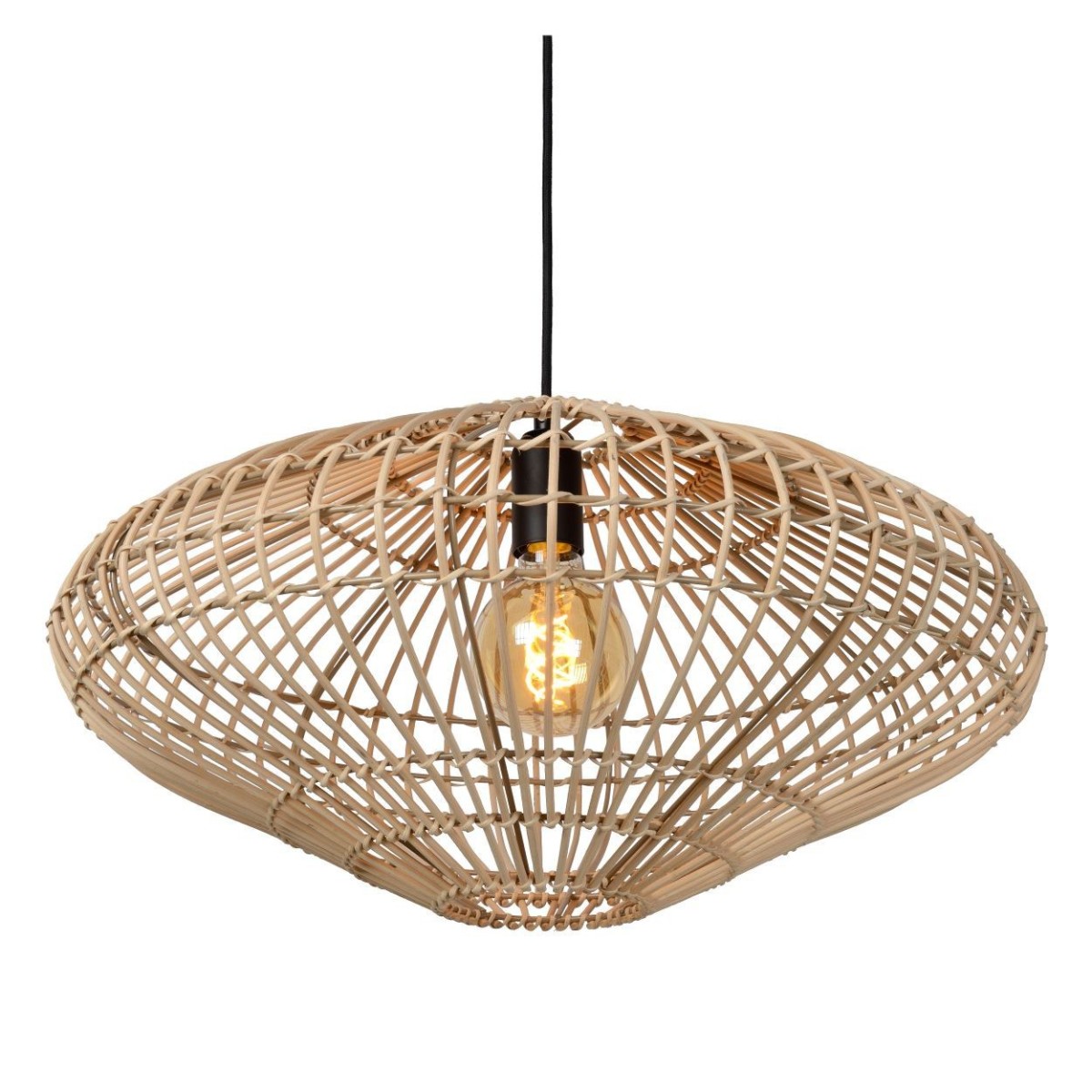 Lucide 03435/56/72 MAGALI - Lampa wisząca - 56 cm - 1xE27 - Naturalna