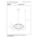 Lucide 03435/56/72 MAGALI - Lampa wisząca - 56 cm - 1xE27 - Naturalna