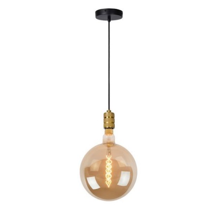 Lucide 08426/01/02 JOVA - Lampa wisząca - 12 cm - 1xE27 - Matowe złoto - Mosiądz