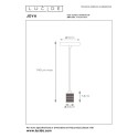 Lucide 08426/01/30 JOVA - Lampa wisząca - 10 cm - 1xE27 - Czarna
